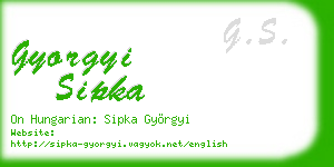 gyorgyi sipka business card